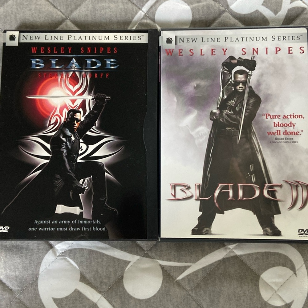 Blade and Blade II DVD’s staring Wesley Snipes